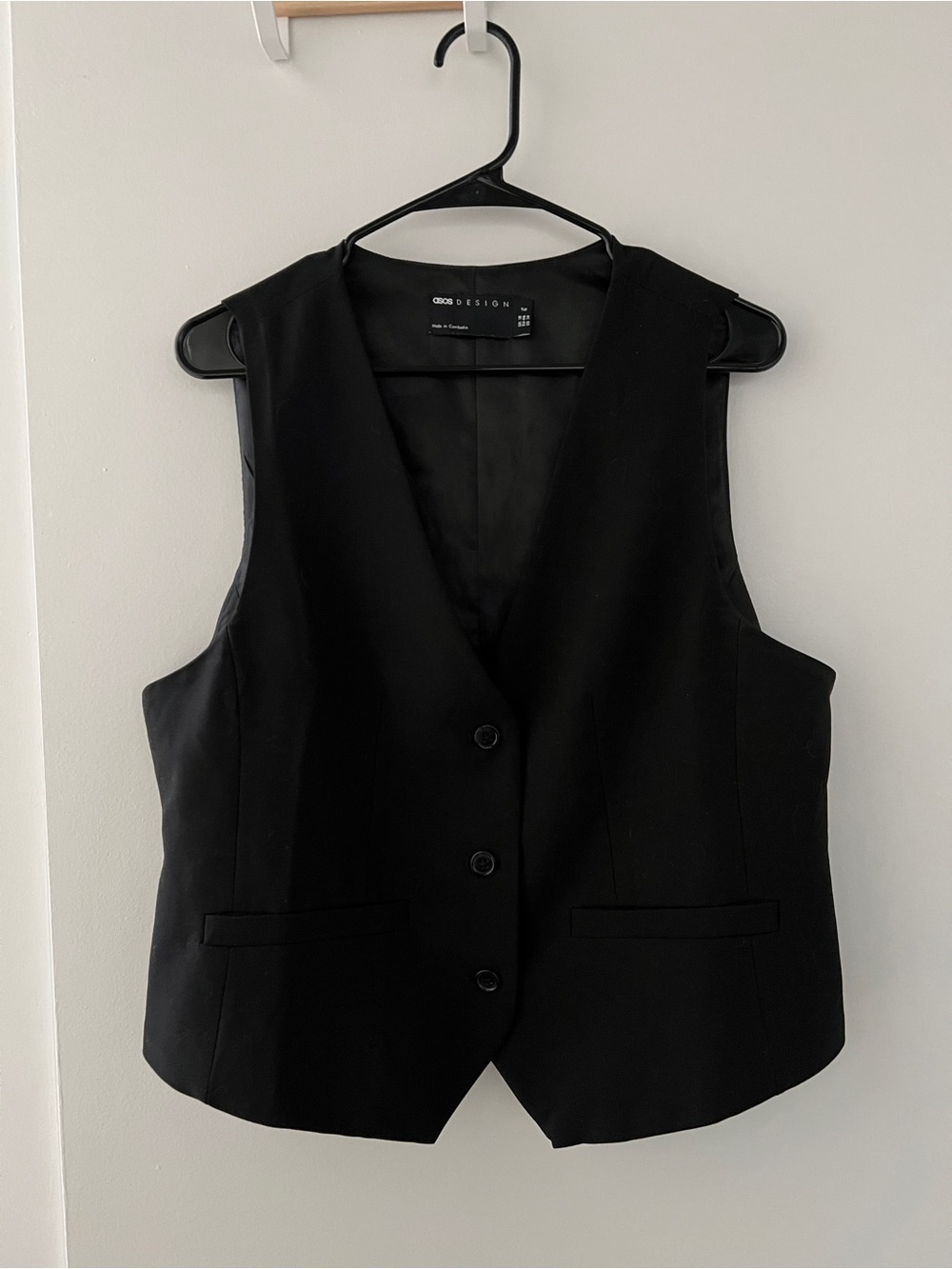 ASOS Black Tailored Vest - Women's Classic Waistcoat